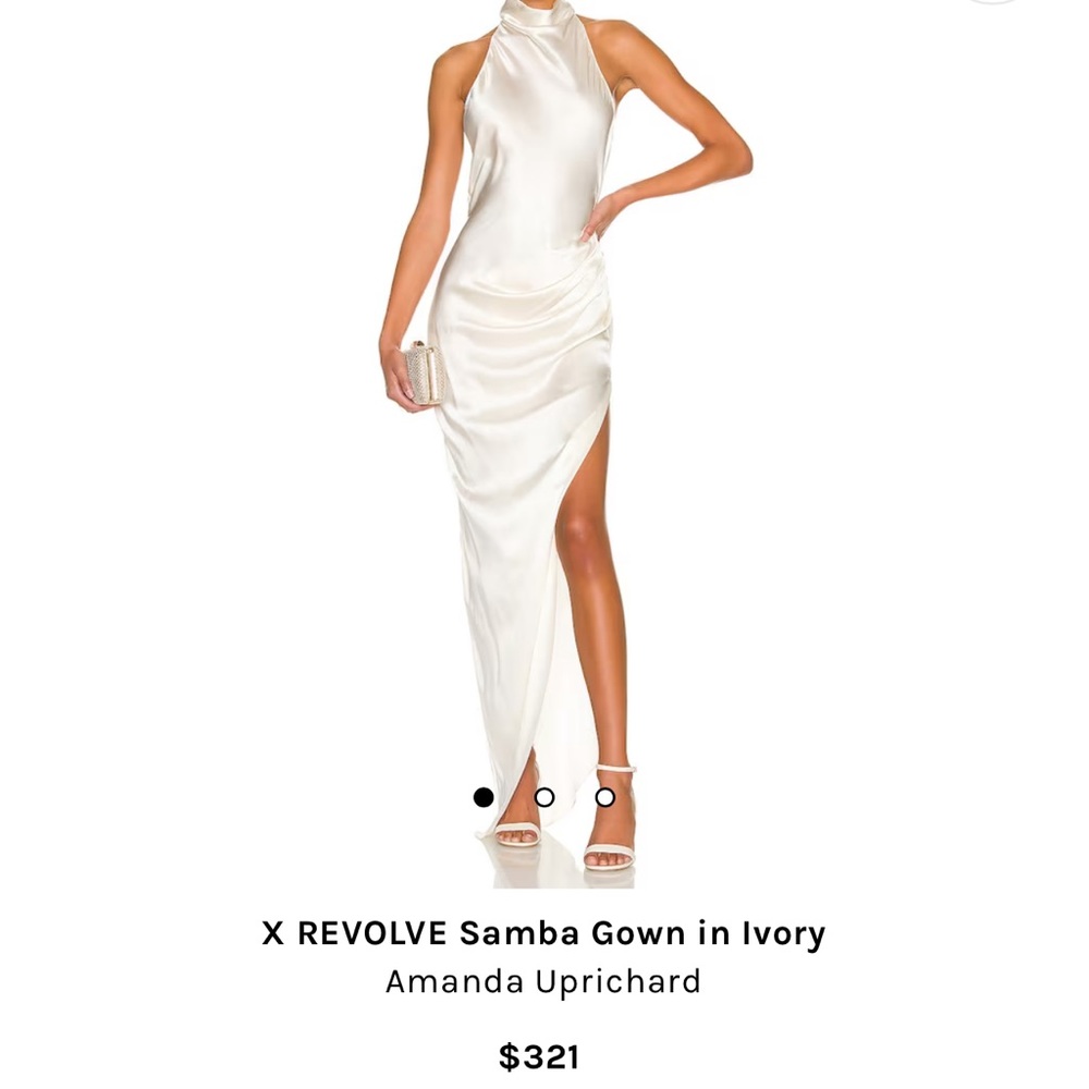 Amanda Uprichard Samba Gown in Ivory